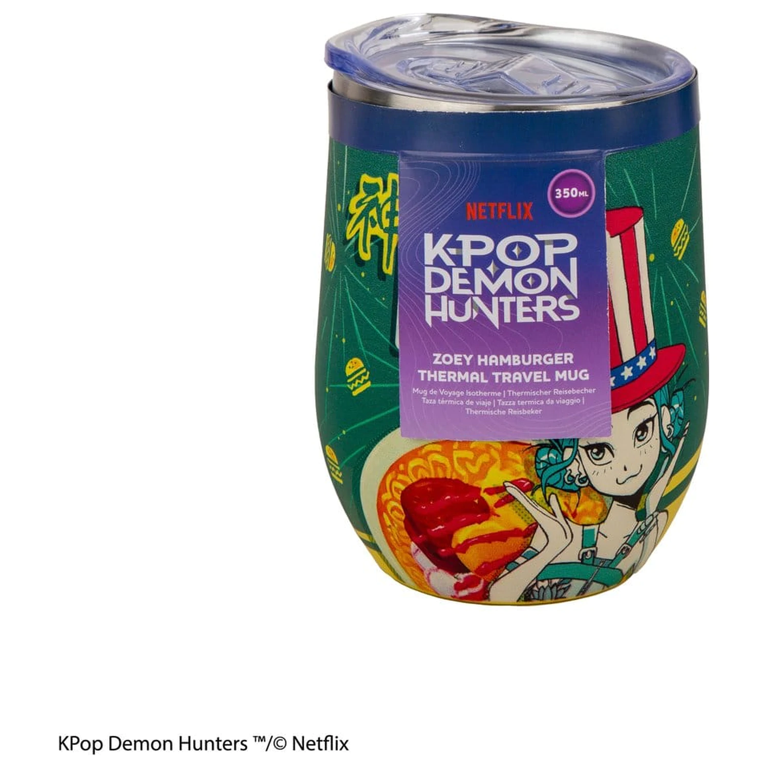 KPop Demon Hunters Travel Mug Zoey Hamburger product photo