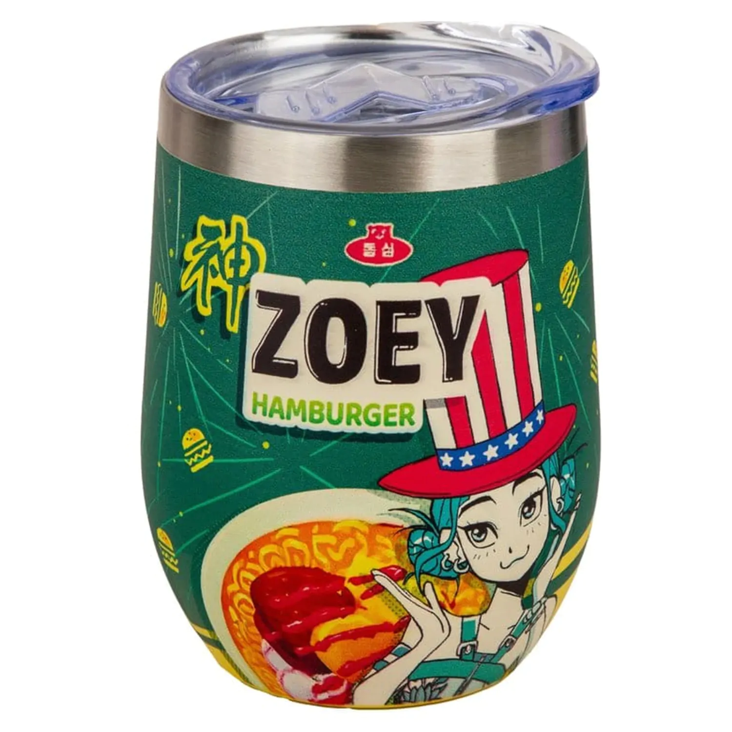 KPop Demon Hunters Travel Mug Zoey Hamburger product photo