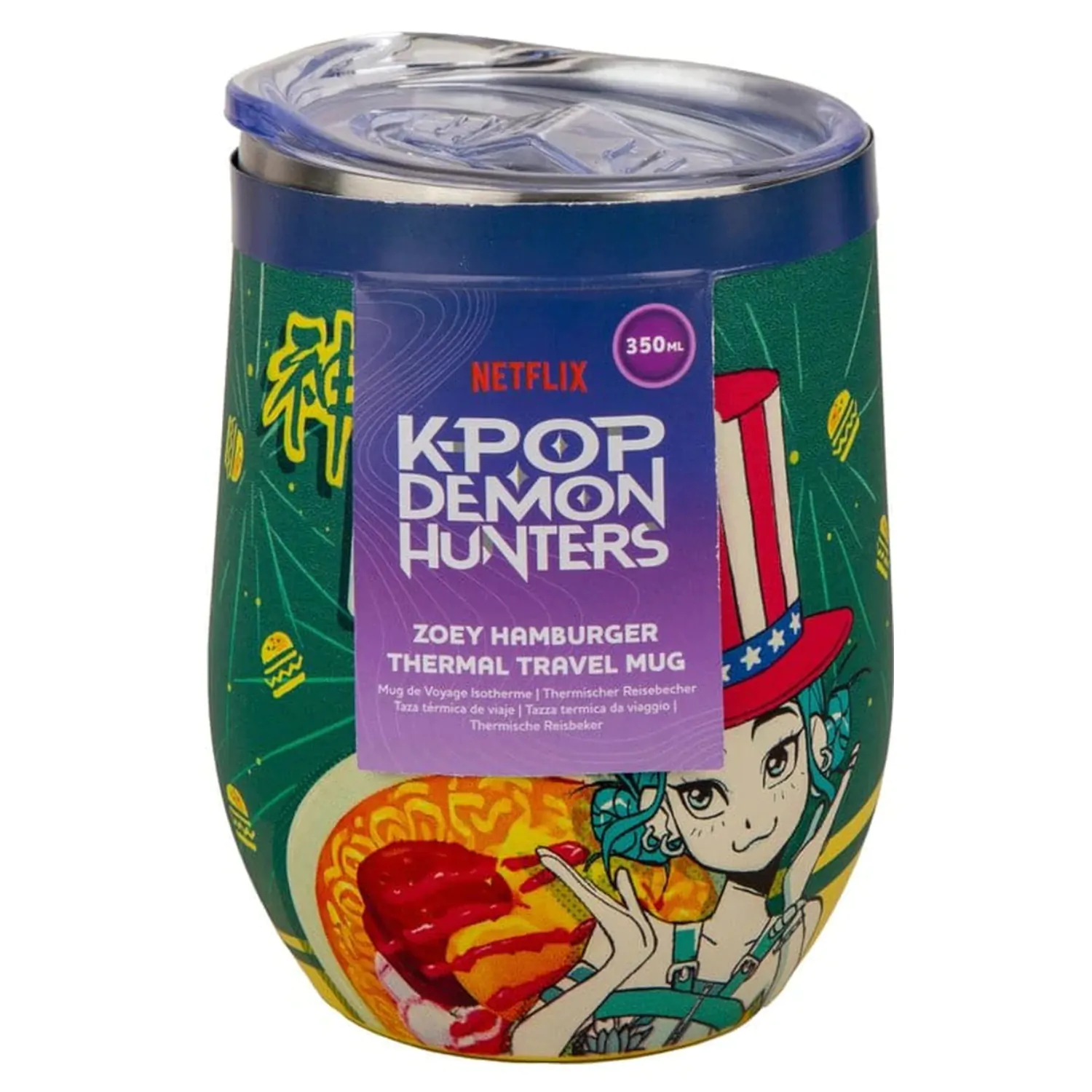 KPop Demon Hunters Travel Mug Zoey Hamburger product photo