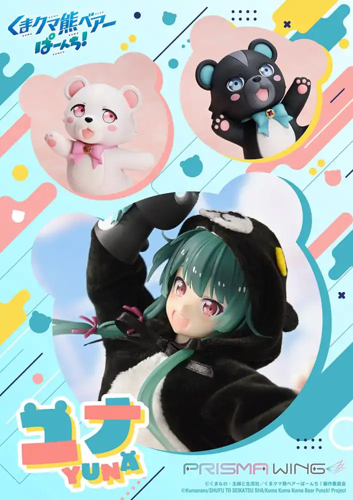 Kuma Kuma Kuma Bear Punch! Prisma Wing PVC Statue 1/7 Yuna 28 cm product photo