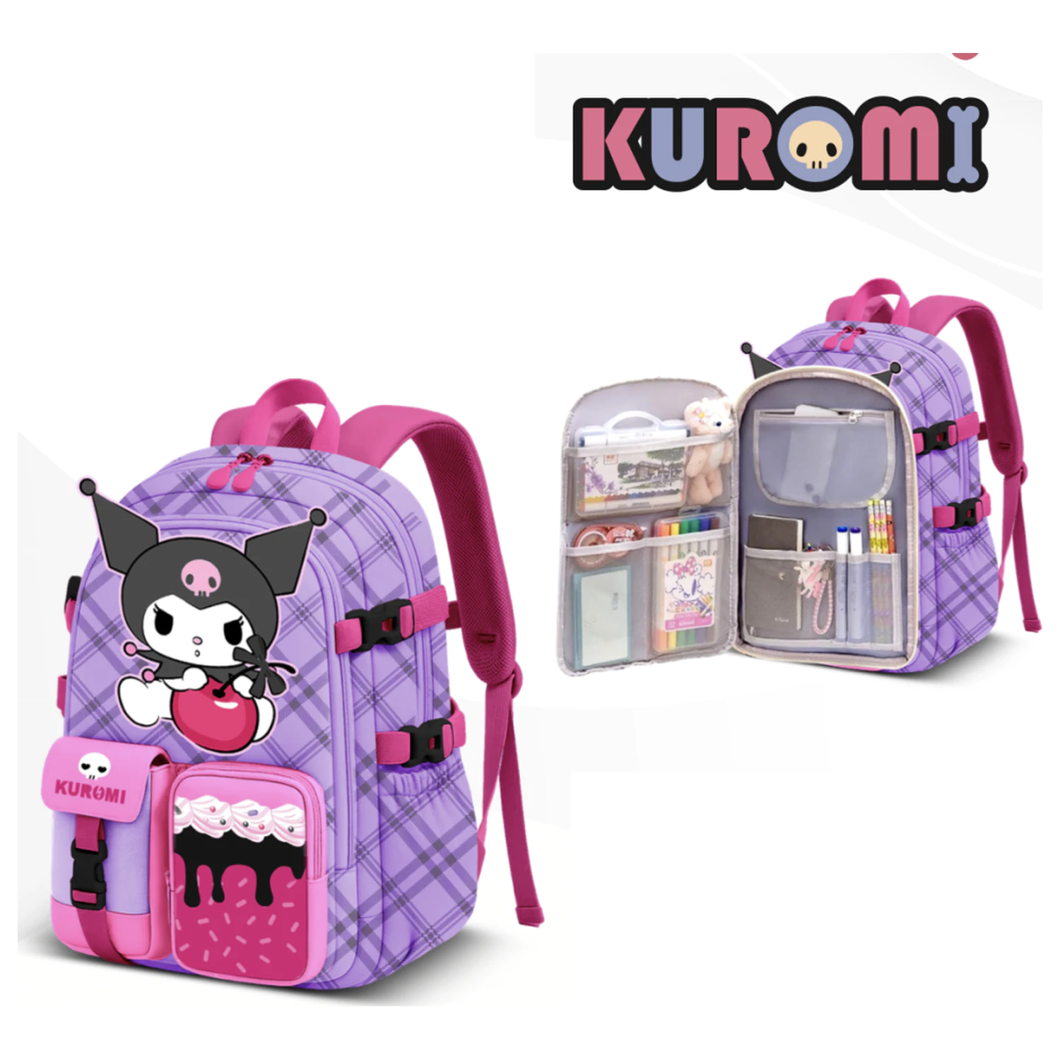 KUROMI Cherry Backpack Haru 40 cm product photo