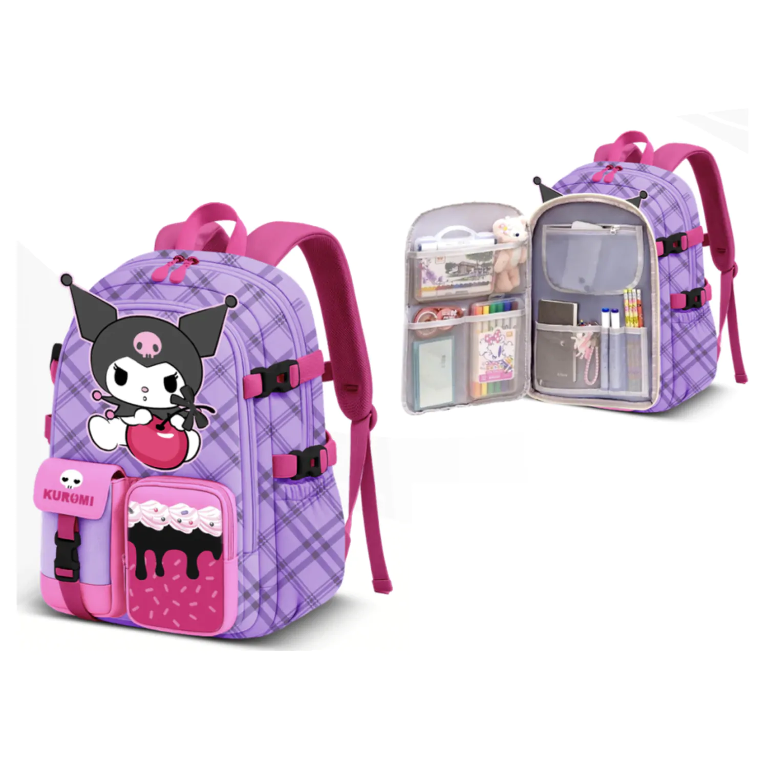 KUROMI Cherry Backpack Haru 40 cm product photo