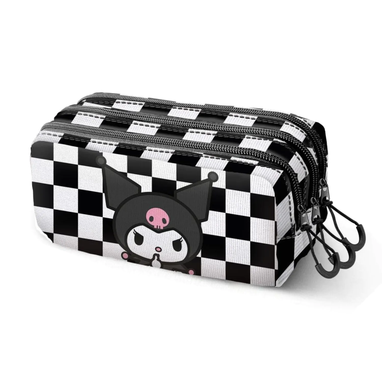 Kuromi Hello Kitty triple pencil case product photo