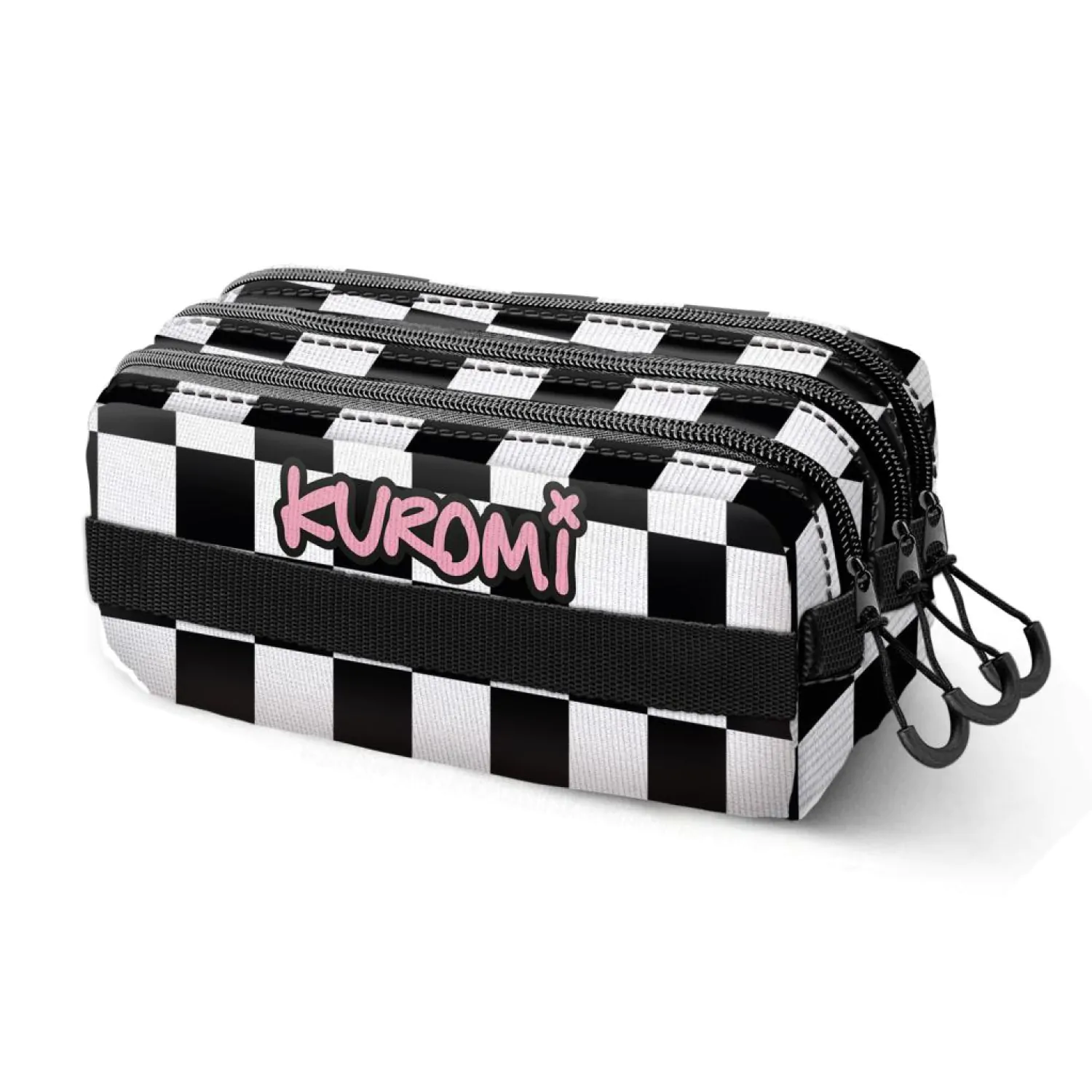 Kuromi Hello Kitty triple pencil case product photo