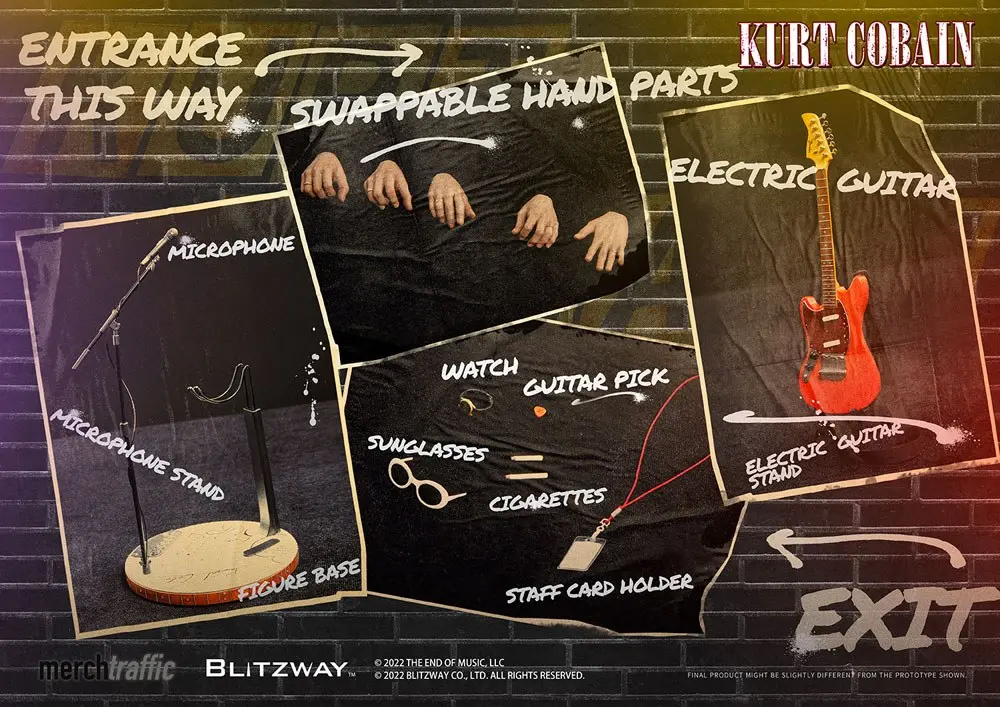 Kurt Cobain Action Figure 1/6 On Stage 32 cm product photo