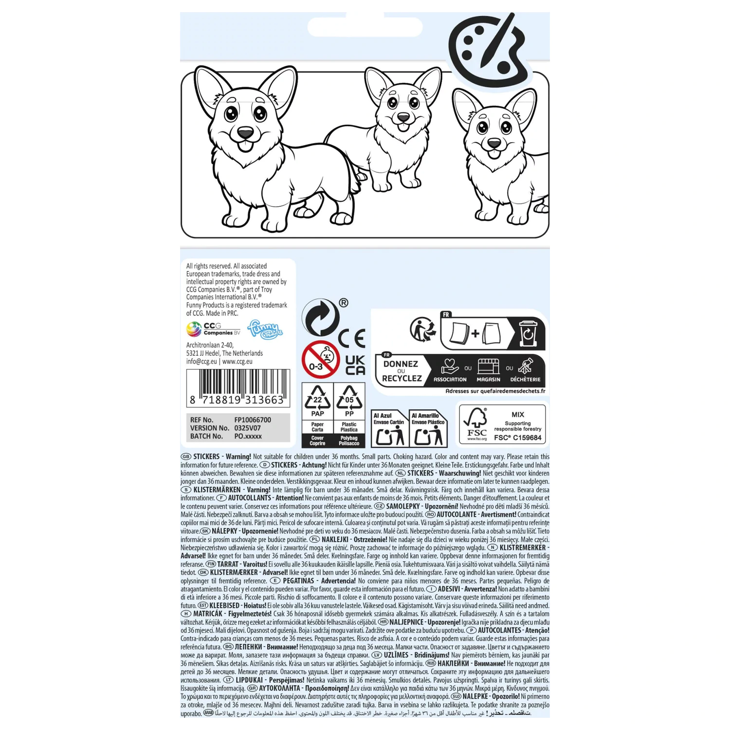 Dog Funny sticker product photo