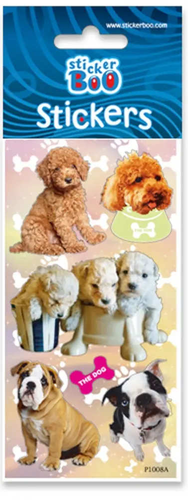 Dog Sticker with Silver Embellishment product photo