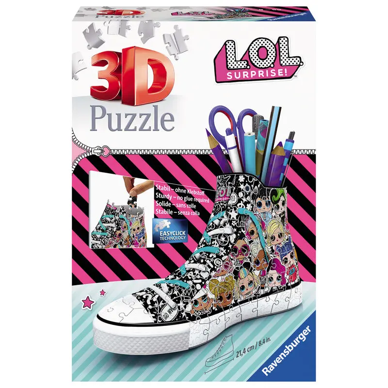 L.O.L Surprise 3D Sneaker puzzle pencil case 108pcs product photo
