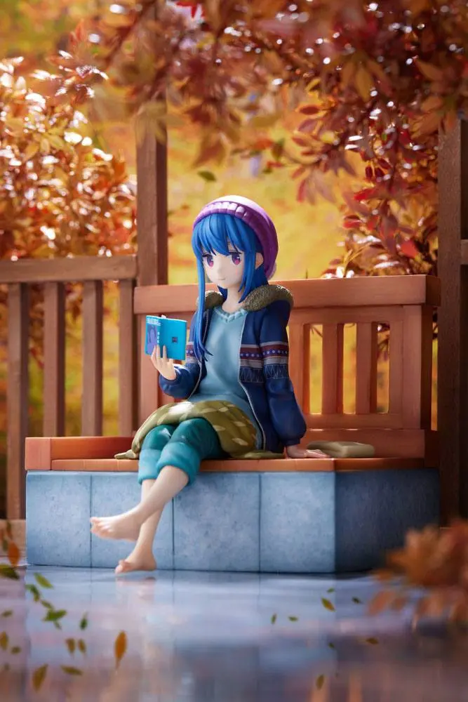 Laid-Back Camp PVC Statue 1/7 Rin Shima Footbath Ver. 17 cm product photo