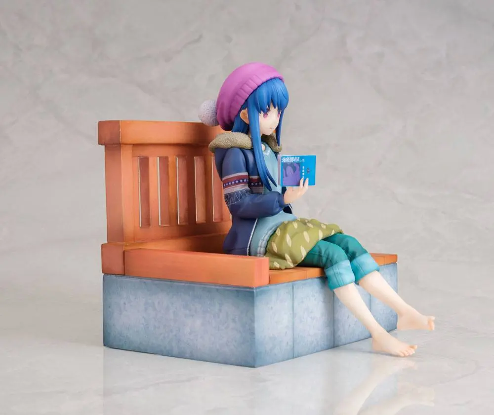 Laid-Back Camp PVC Statue 1/7 Rin Shima Footbath Ver. 17 cm product photo