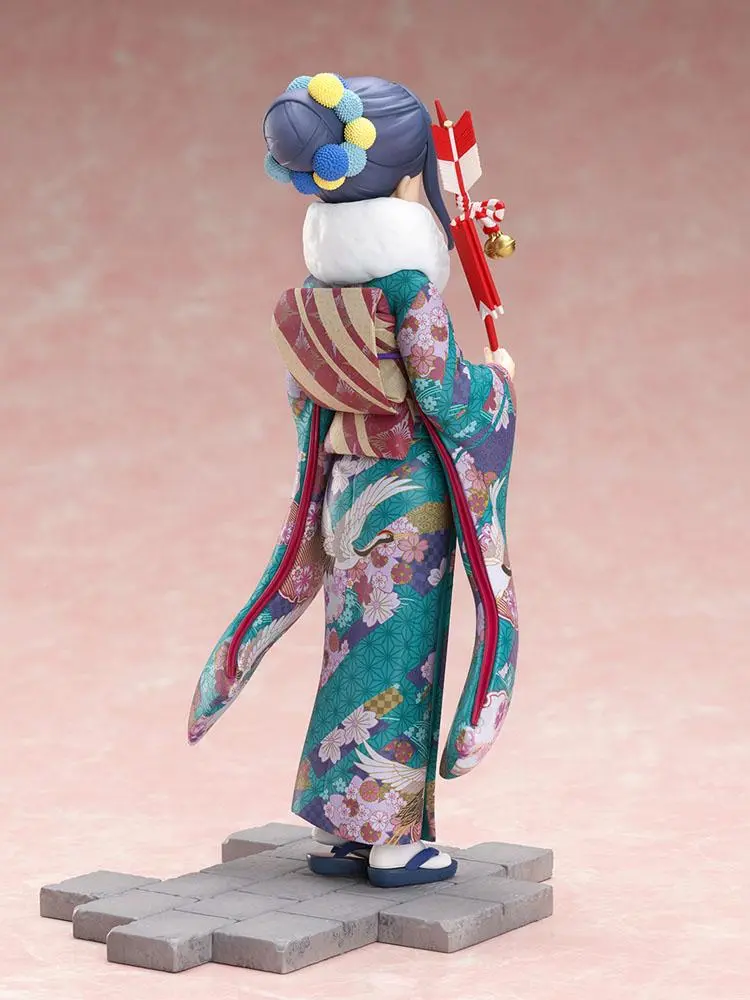 Laid-Back Camp PVC Statue 1/7 Rin Shima Furisode Ver. 21 cm product photo