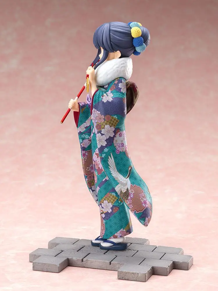 Laid-Back Camp PVC Statue 1/7 Rin Shima Furisode Ver. 21 cm product photo