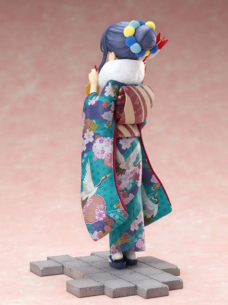 Laid-Back Camp PVC Statue 1/7 Rin Shima Furisode Ver. 21 cm product photo