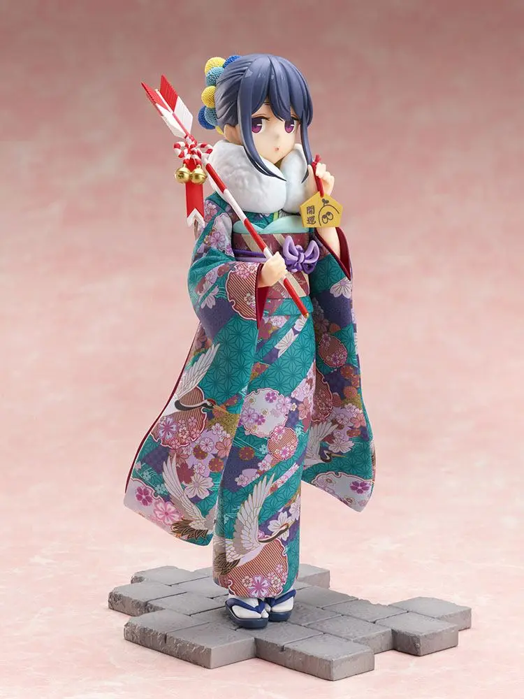 Laid-Back Camp PVC Statue 1/7 Rin Shima Furisode Ver. 21 cm product photo
