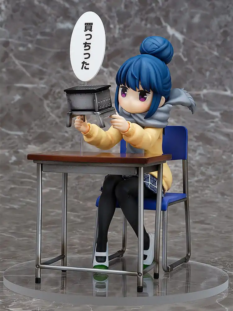 Laid-Back Camp PVC Statue 1/7 Rin Shima: Look What I Bought Ver. 14 cm termékfotó