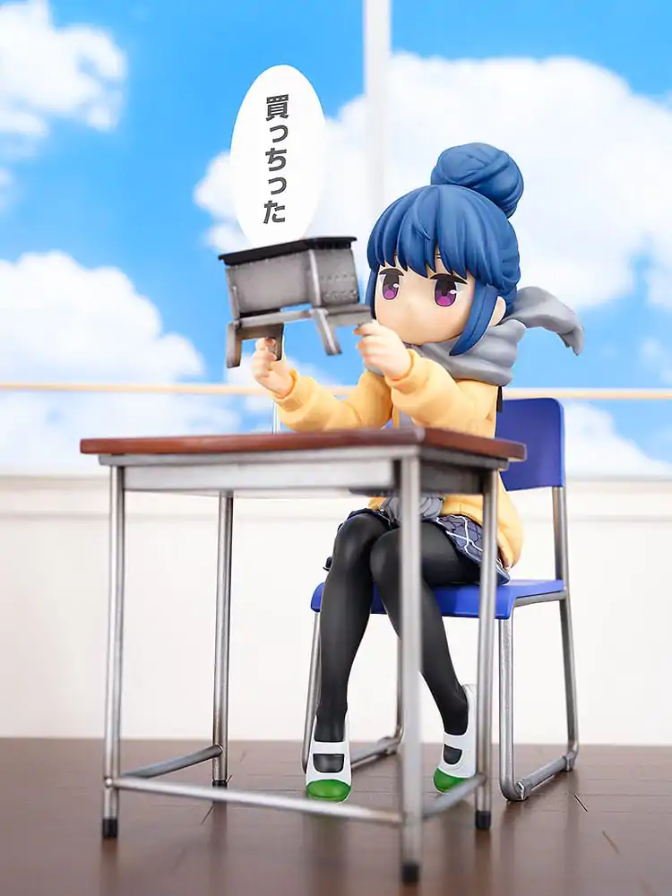 Laid-Back Camp PVC Statue 1/7 Rin Shima: Look What I Bought Ver. 14 cm termékfotó