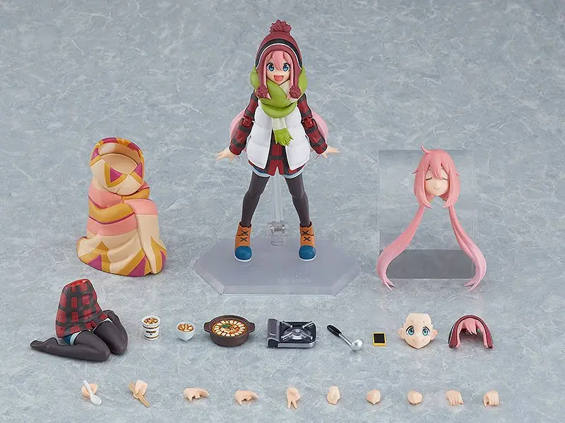 Laid-Back Camp Figma Action Figure Nadeshiko Kagamihara DX Edition 13 cm product photo