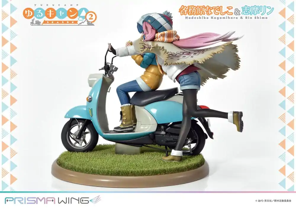 Laid-Back Camp Prisma Wing PVC Statue 1/7 Nadeshiko Kagamihara & Rin Shima 24 cm termékfotó