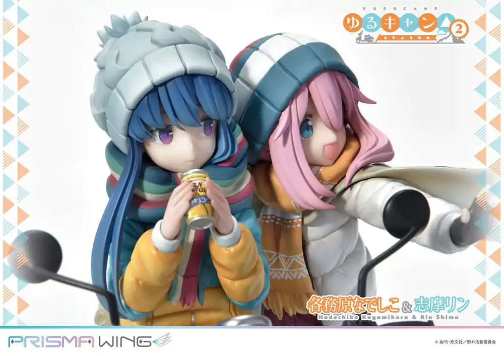 Laid-Back Camp Prisma Wing PVC Statue 1/7 Nadeshiko Kagamihara & Rin Shima 24 cm termékfotó