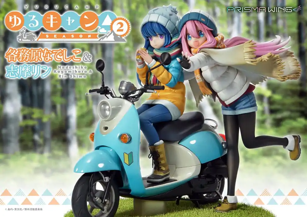 Laid-Back Camp Prisma Wing PVC Statue 1/7 Nadeshiko Kagamihara & Rin Shima 24 cm termékfotó