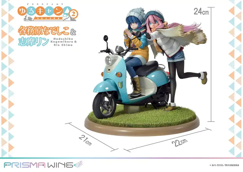 Laid-Back Camp Prisma Wing PVC Statue 1/7 Nadeshiko Kagamihara & Rin Shima 24 cm termékfotó