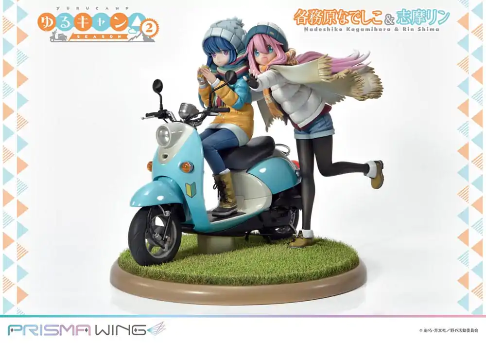 Laid-Back Camp Prisma Wing PVC Statue 1/7 Nadeshiko Kagamihara & Rin Shima 24 cm termékfotó