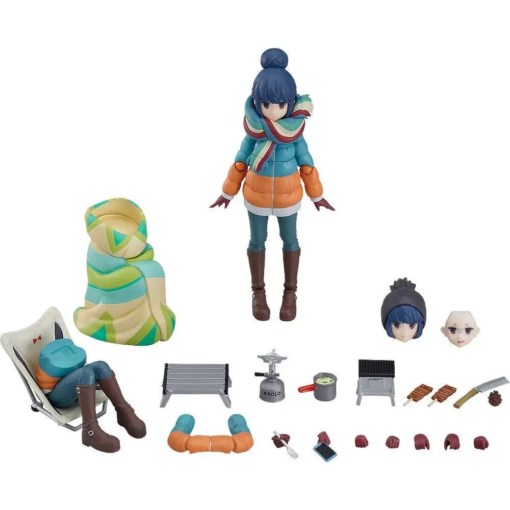 Laid-Back Camp Figma Action Figure Rin Shima DX Edition 13 cm termékfotó