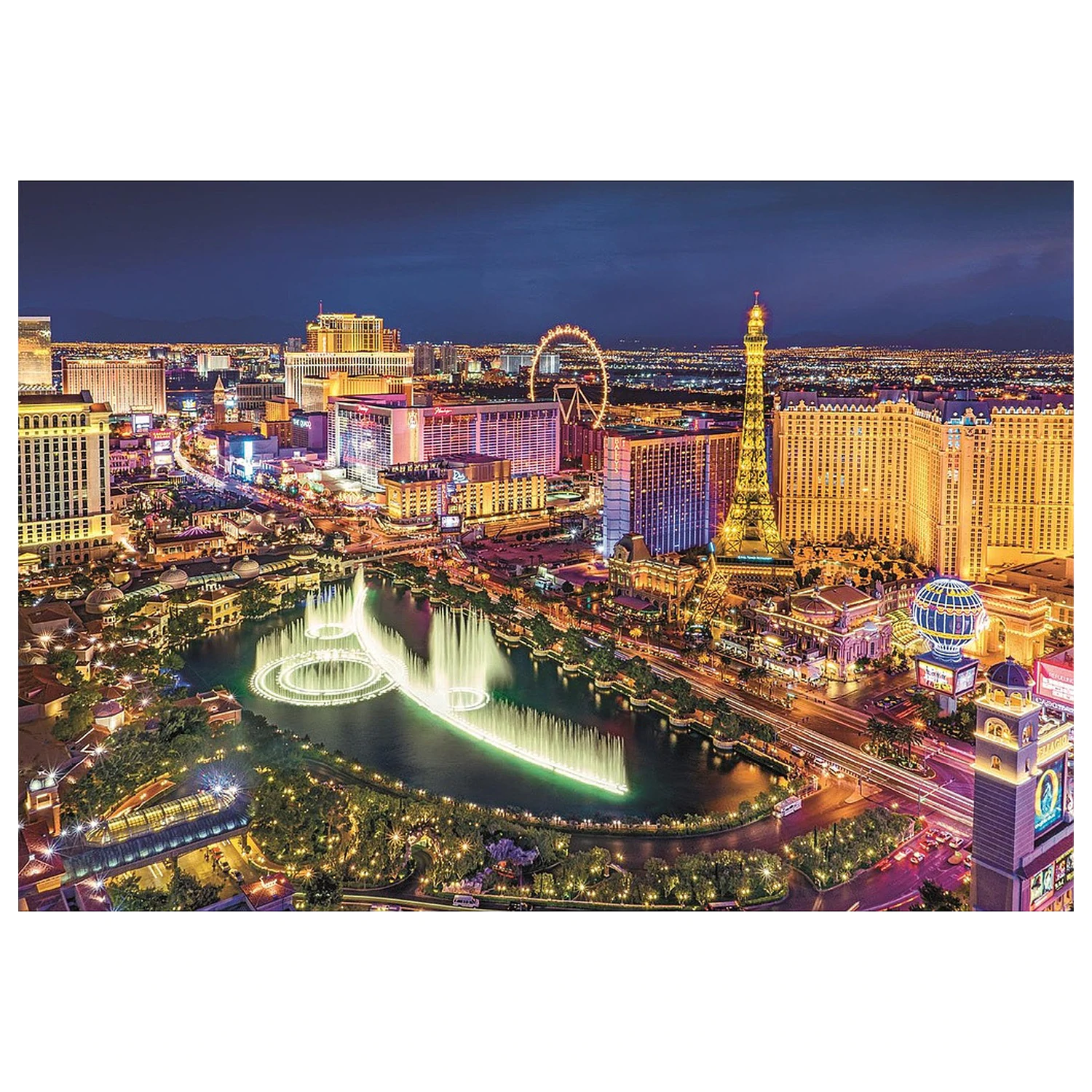 Las Vegas Night 6000-piece jigsaw puzzle product photo