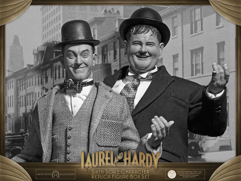 Laurel &amp; Hardy Action Figure 2-Pack 1/6 Classic Suits Limited Edition 30-33 cm product photo