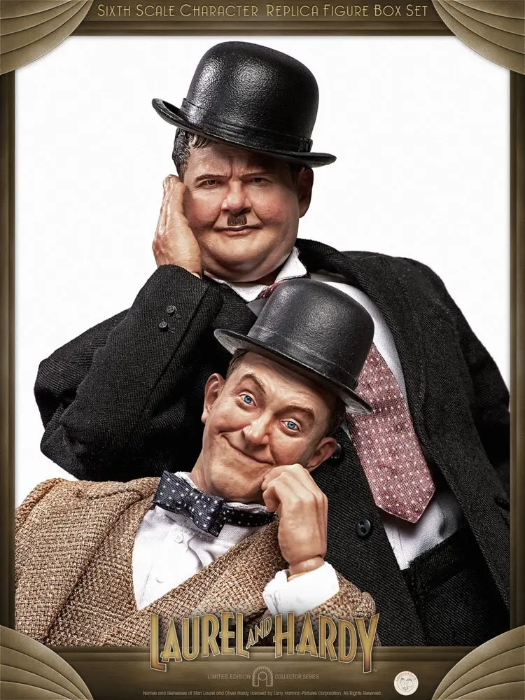 Laurel &amp; Hardy Action Figure 2-Pack 1/6 Classic Suits Limited Edition 30-33 cm product photo
