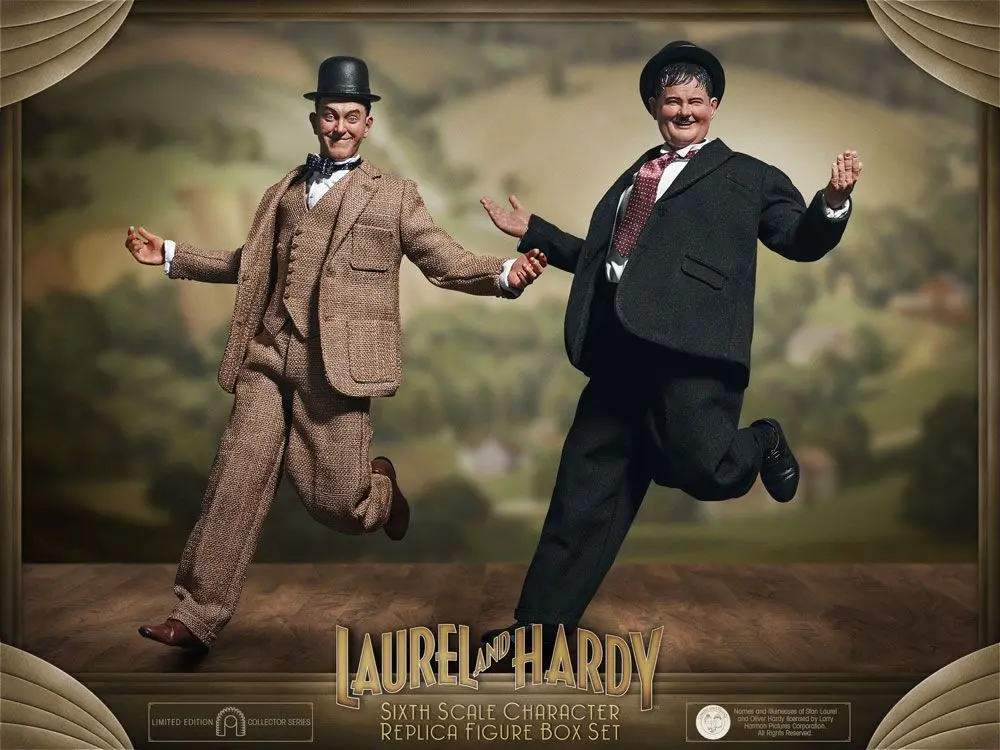 Laurel &amp; Hardy Action Figure 2-Pack 1/6 Classic Suits Limited Edition 30-33 cm product photo