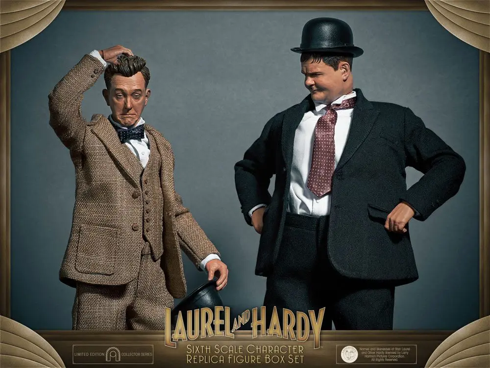 Laurel &amp; Hardy Action Figure 2-Pack 1/6 Classic Suits Limited Edition 30-33 cm product photo