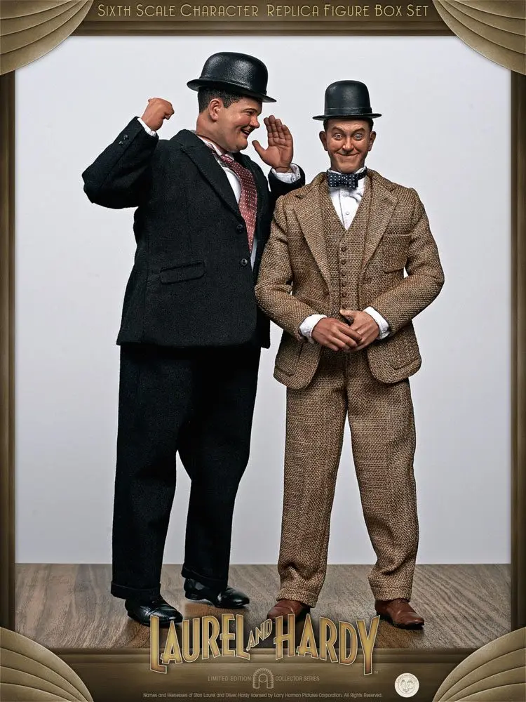 Laurel &amp; Hardy Action Figure 2-Pack 1/6 Classic Suits Limited Edition 30-33 cm product photo