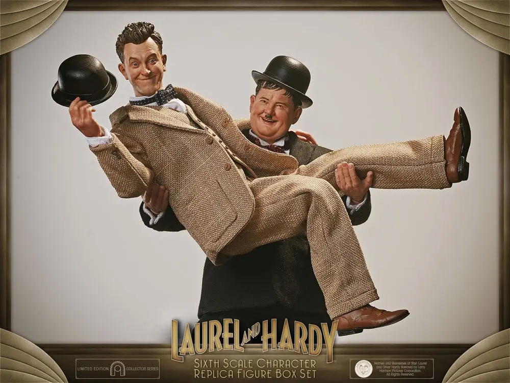 Laurel &amp; Hardy Action Figure 2-Pack 1/6 Classic Suits Limited Edition 30-33 cm product photo