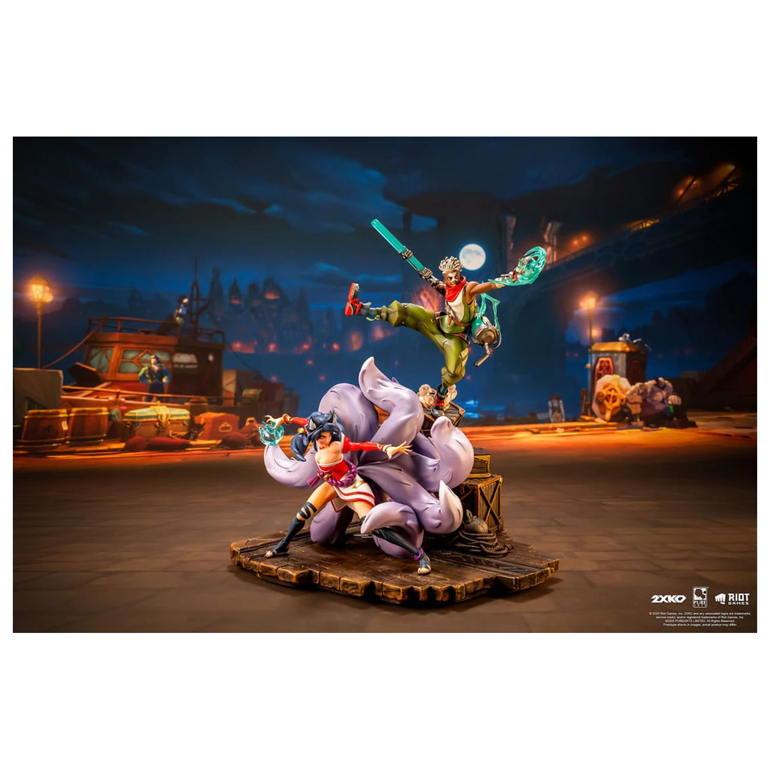 League of Legends Statue 1/10 2XKO Ekko & Ahri Diorama 30 cm    product photo