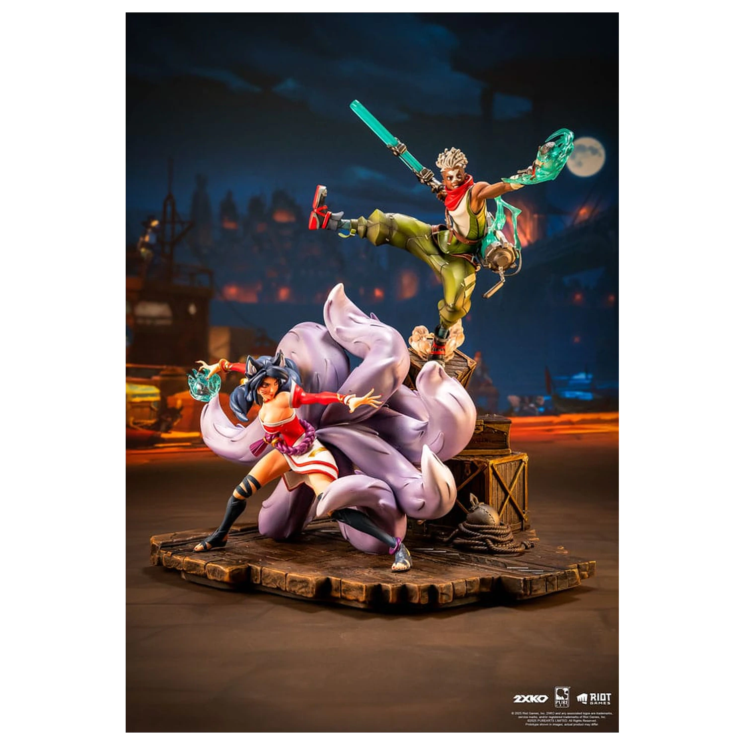League of Legends Statue 1/10 2XKO Ekko & Ahri Diorama 30 cm    product photo