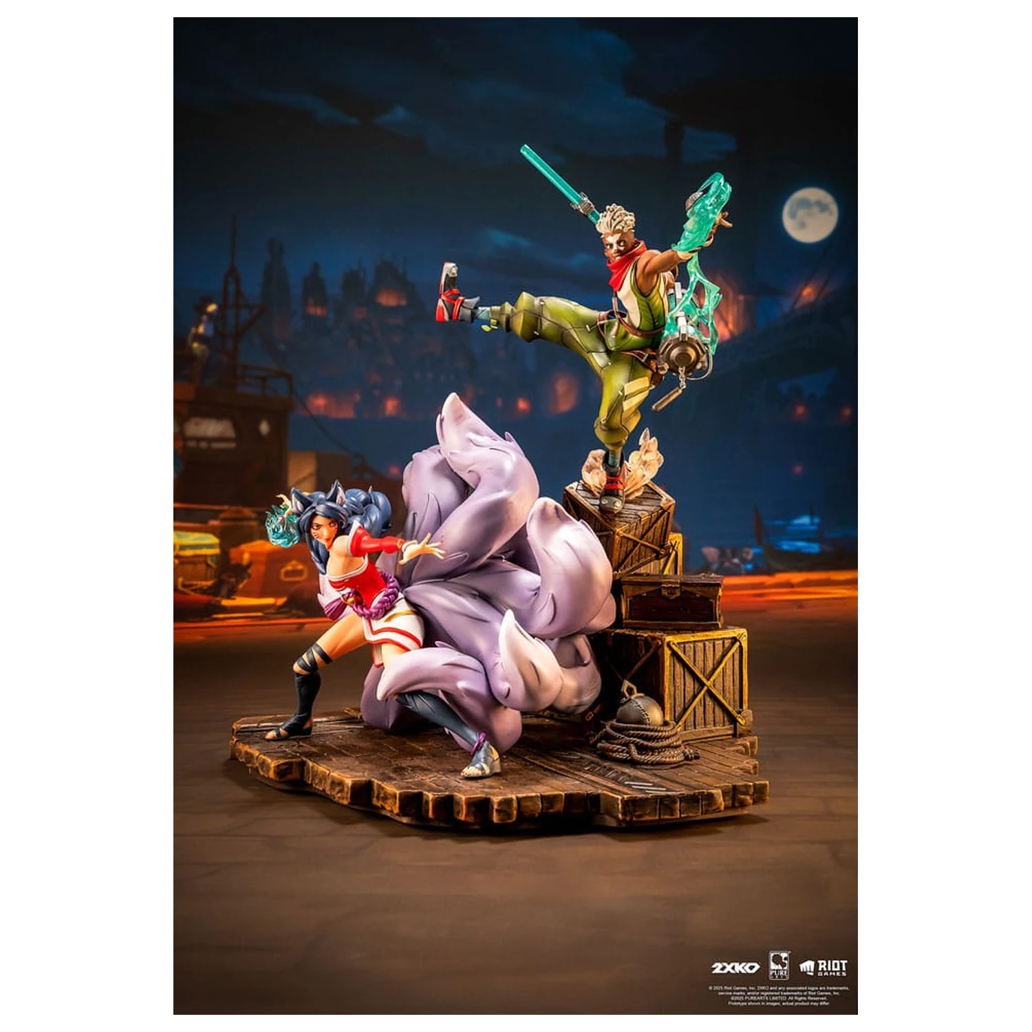League of Legends Statue 1/10 2XKO Ekko & Ahri Diorama 30 cm    product photo
