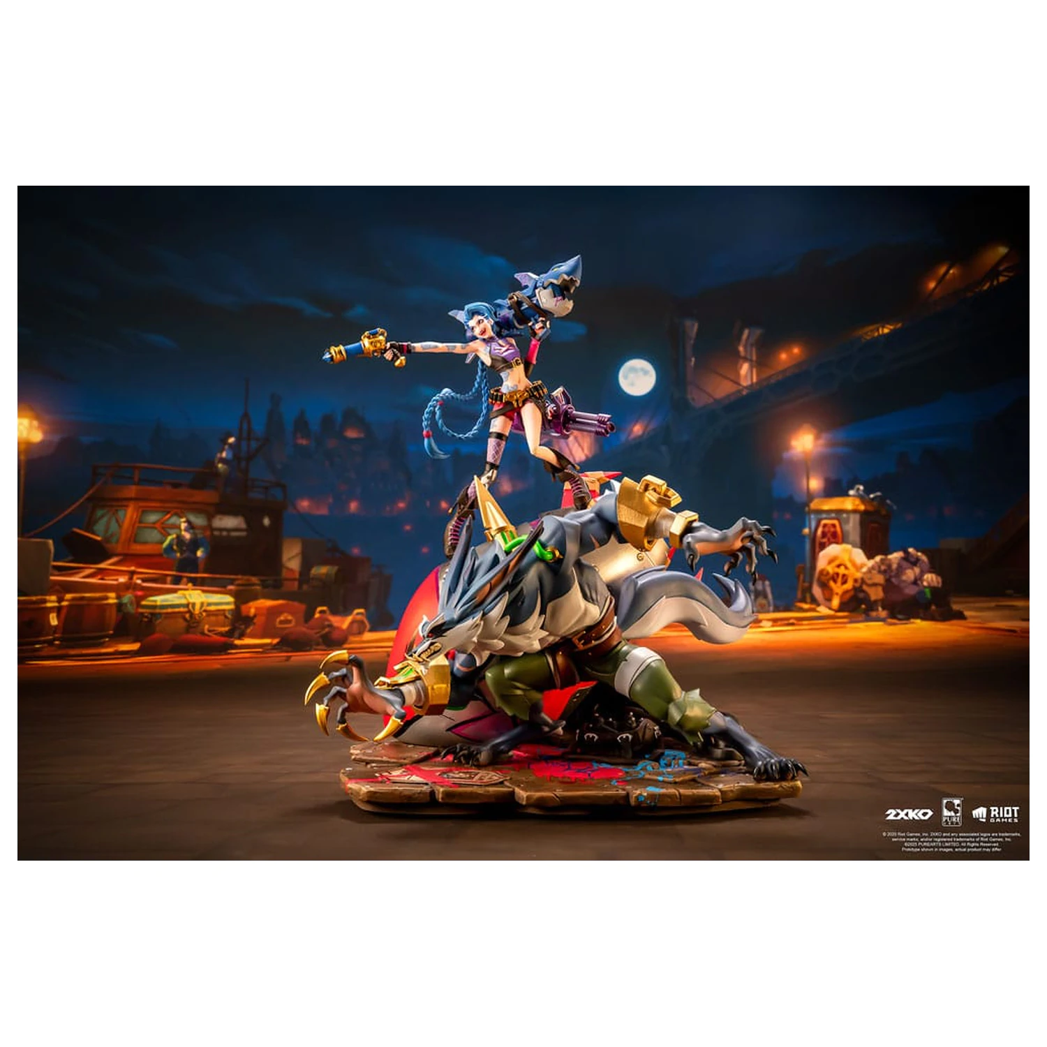 League of Legends Statue 1/10 2XKO Jinx & Warwick Diorama 37 cm  product photo