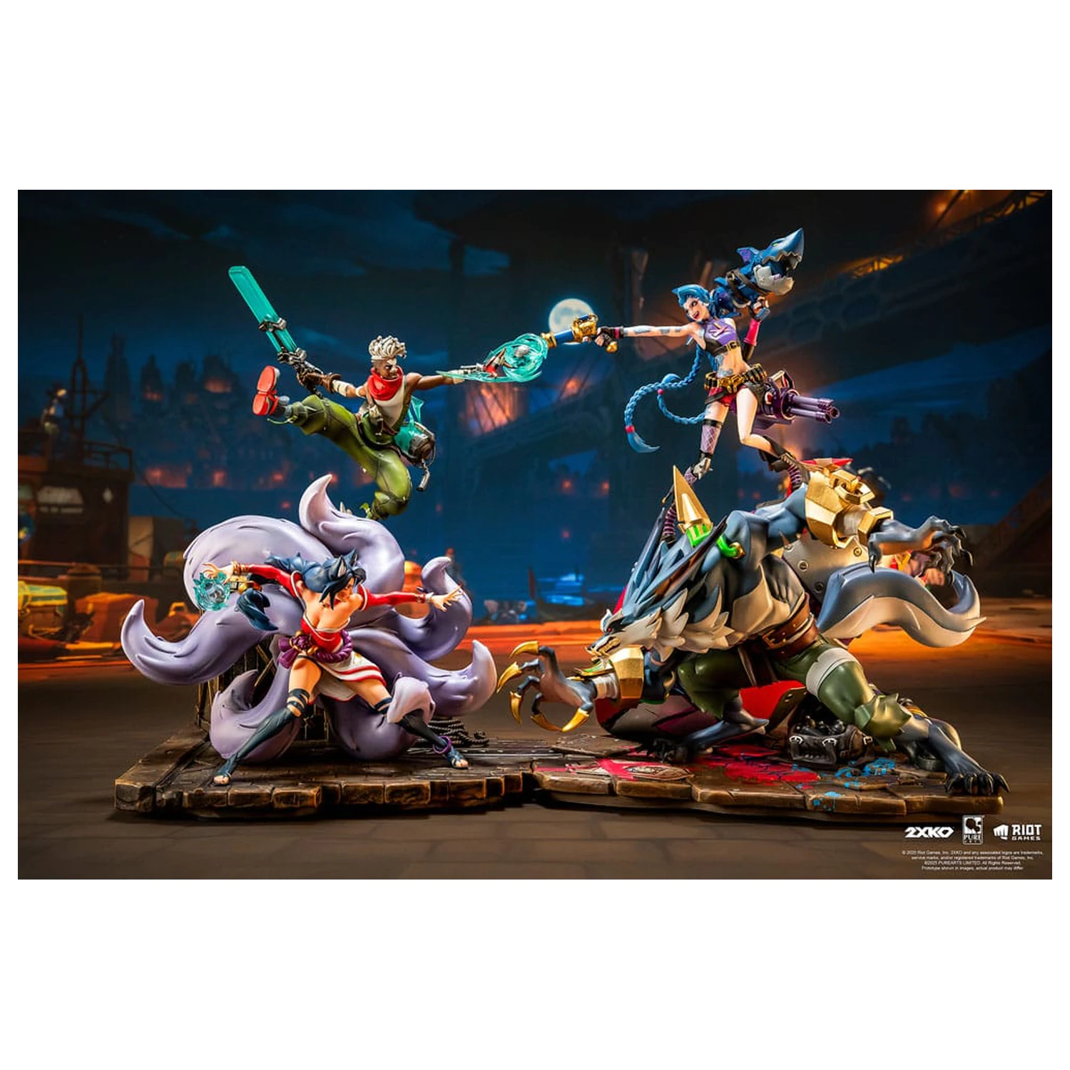 League of Legends Statue 1/10 2XKO Jinx & Warwick Diorama 37 cm  product photo