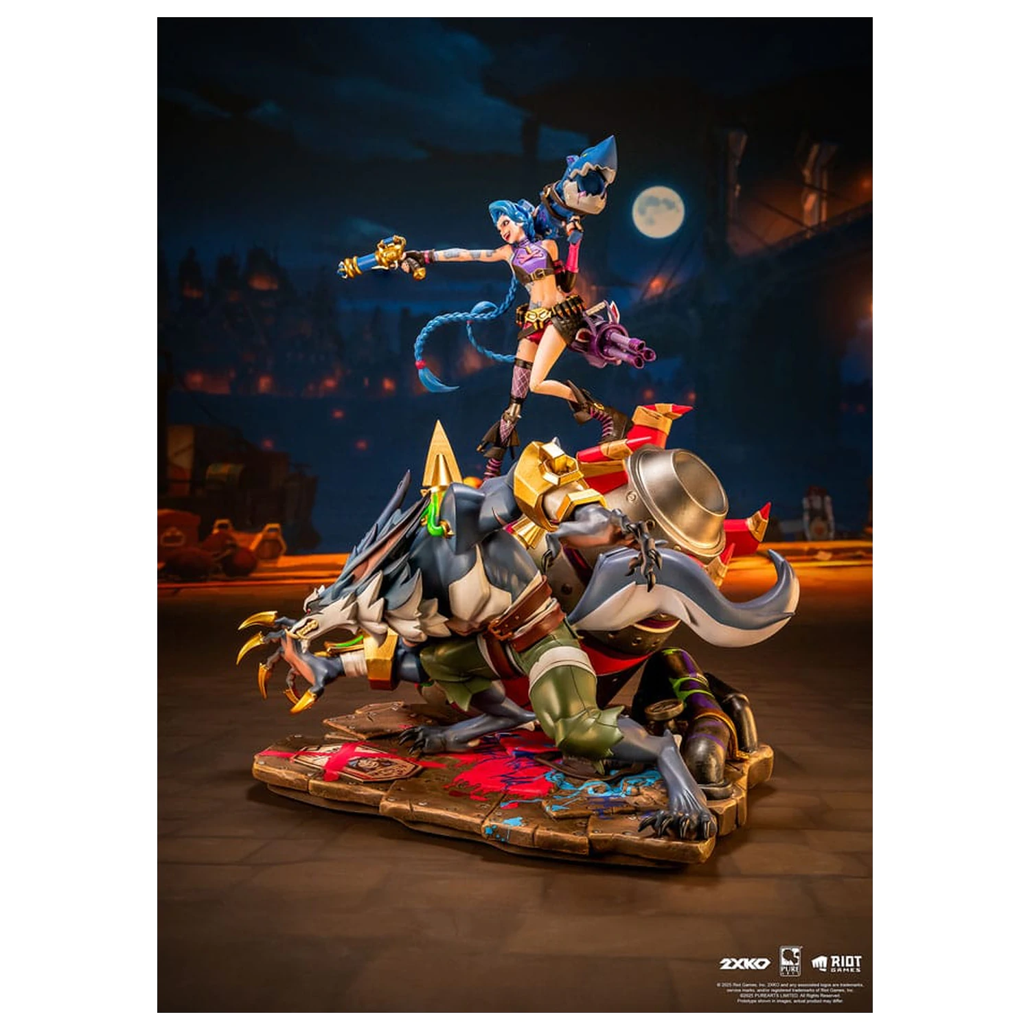 League of Legends Statue 1/10 2XKO Jinx & Warwick Diorama 37 cm  product photo
