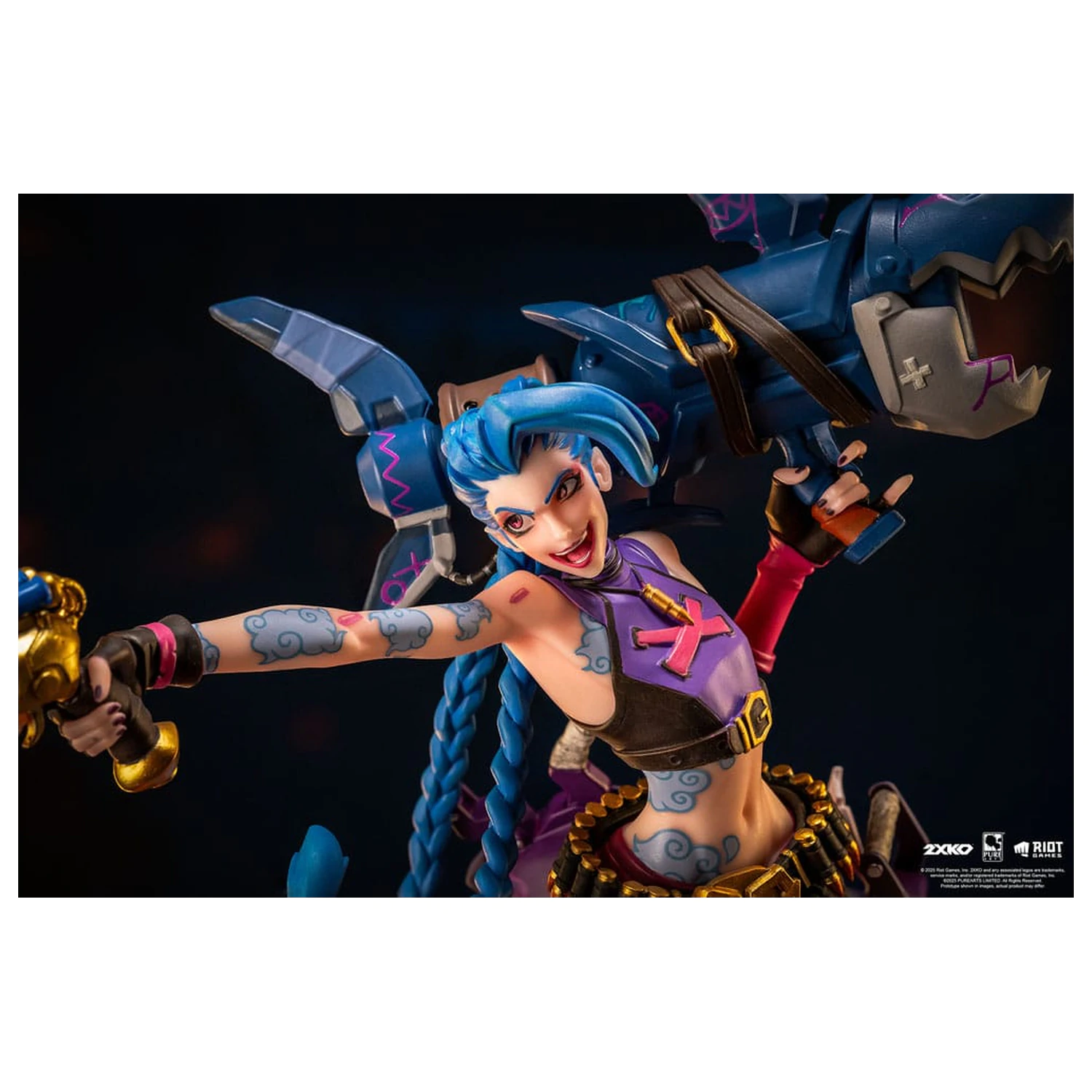 League of Legends Statue 1/10 2XKO Jinx & Warwick Diorama 37 cm  product photo