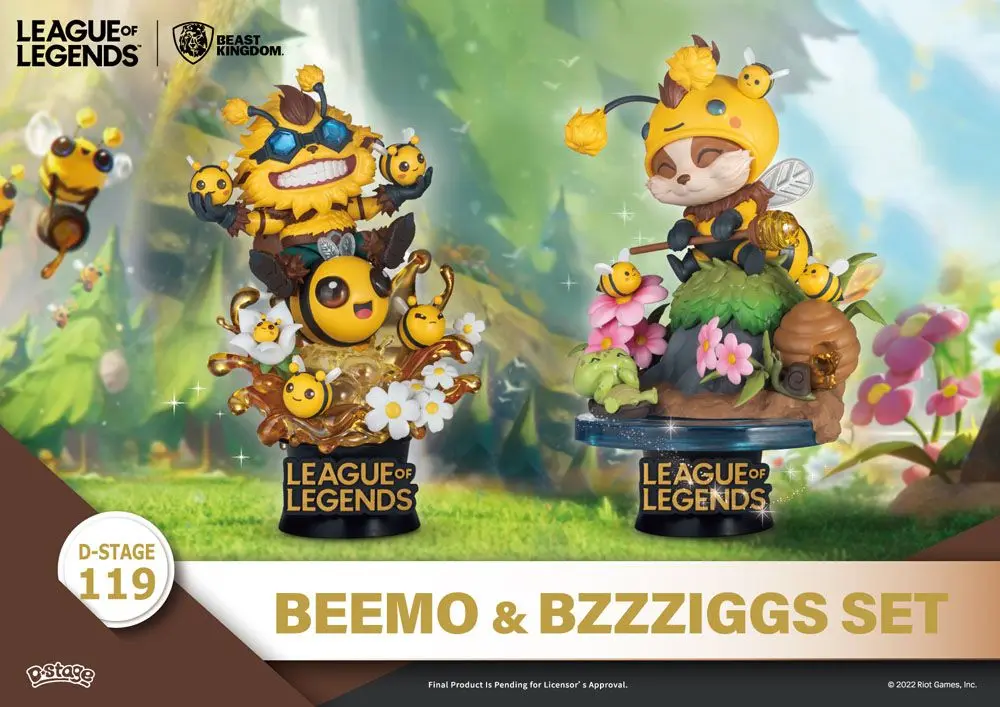 League of Legends D-Stage PVC Diorama Set Beemo & BZZZiggs 15 cm product photo