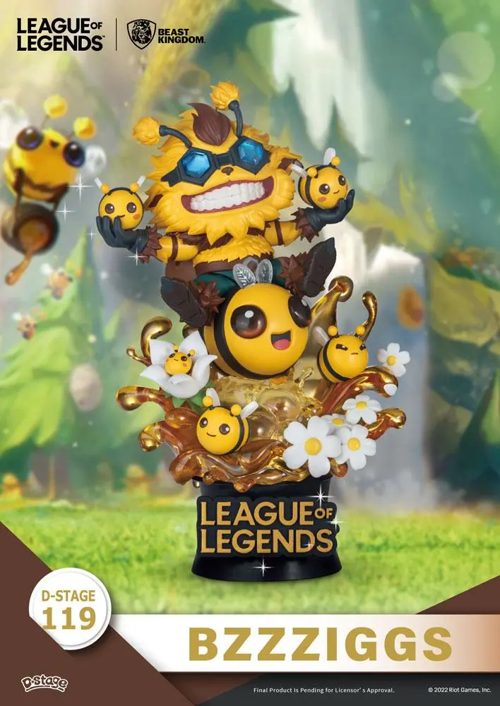 League of Legends D-Stage PVC Diorama Set Beemo & BZZZiggs 15 cm product photo