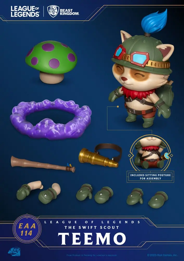 League of Legends Egg Attack Figure The Swift Scout Teemo 12 cm termékfotó