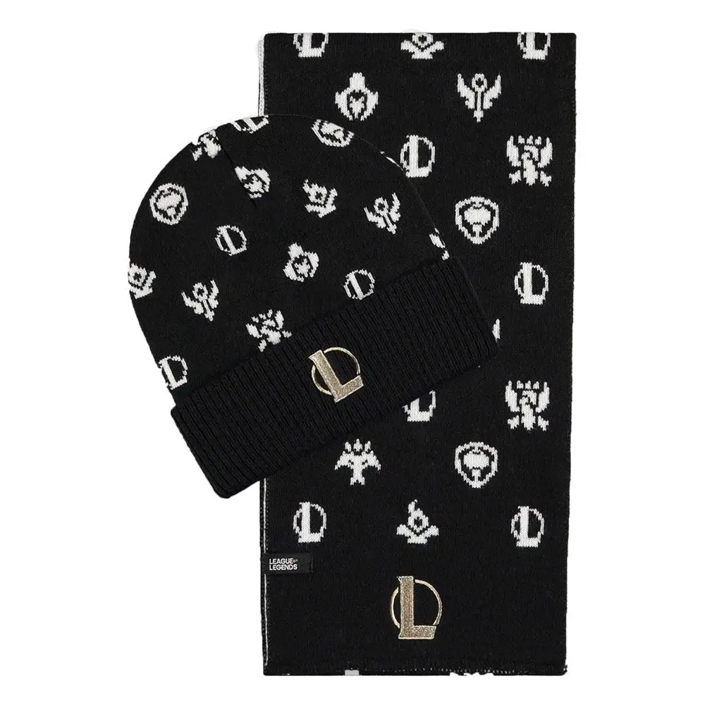 League of Legends Beanie &amp; Scarf Set Logos product photo