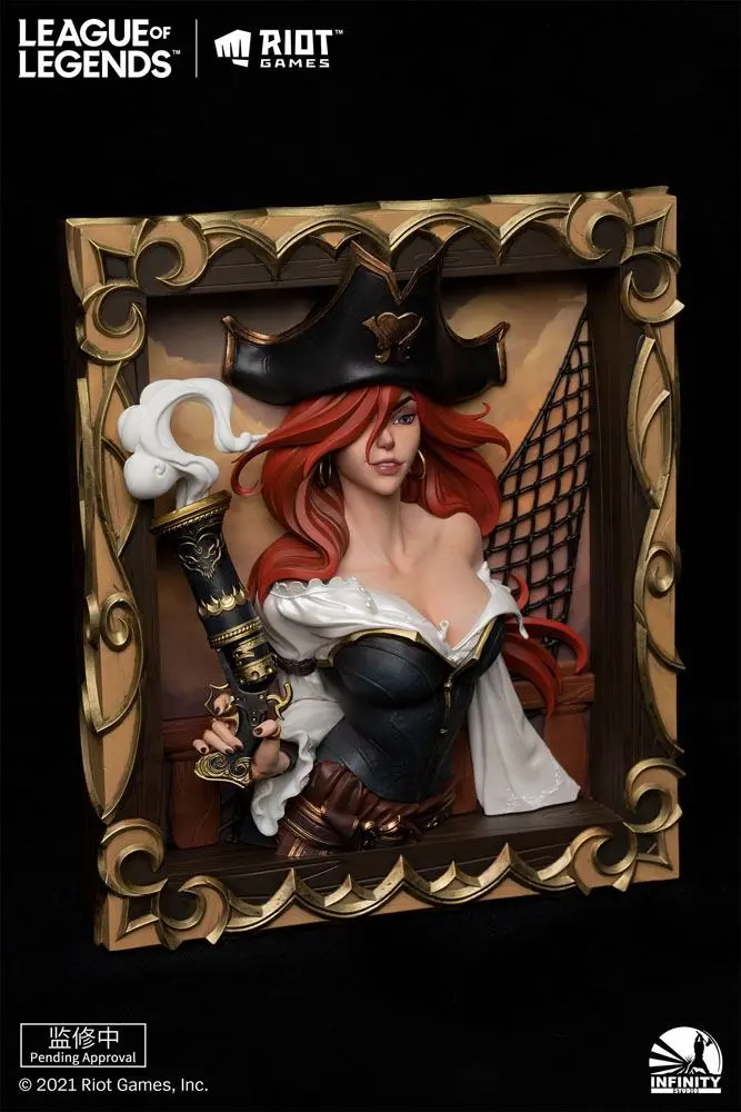 League of Legends PVC 3D Photo Frame The Bounty Hunter-Miss Fortune termékfotó