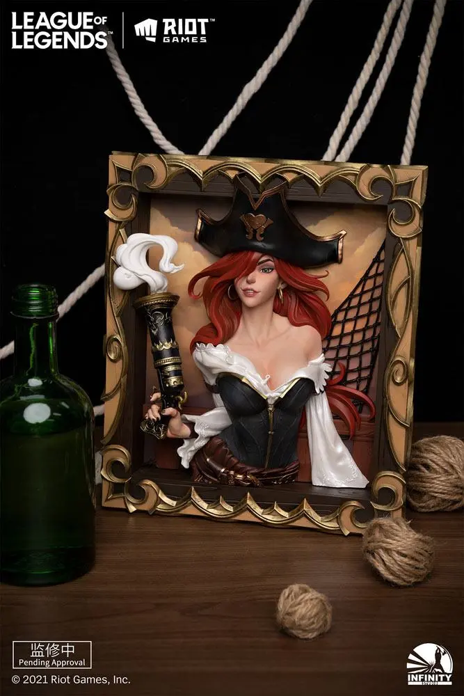 League of Legends PVC 3D Photo Frame The Bounty Hunter-Miss Fortune termékfotó