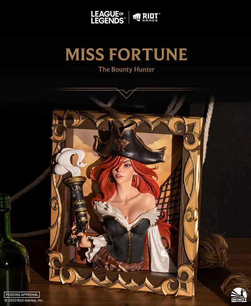 League of Legends PVC 3D Photo Frame The Bounty Hunter-Miss Fortune termékfotó