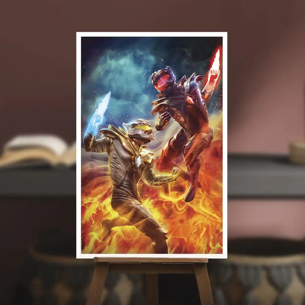 Legend of the White Dragon Art Print White Dragon vs Dragon Prime 41 x 61 cm - unframed product photo