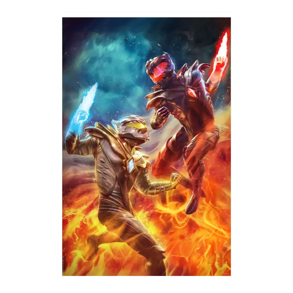 Legend of the White Dragon Art Print White Dragon vs Dragon Prime 41 x 61 cm - unframed product photo